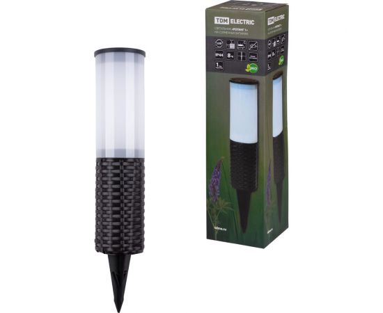 Светильник TDM СС Ротанг 1 на солнечных батареях, пластик, 7x43cм, SQ0330-0114 