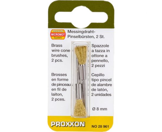 Щетка-кисточка латунная (2 шт; 8 мм) Proxxon PR- 28961 