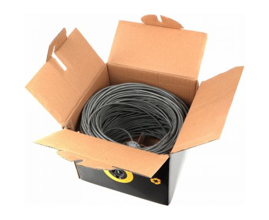 Кабель Cablexpert UTP5e, 4 пары, 0.51 мм, CCA, одножильный, 100 м, серый UPC-5051E-SOL/100 – изображение 4