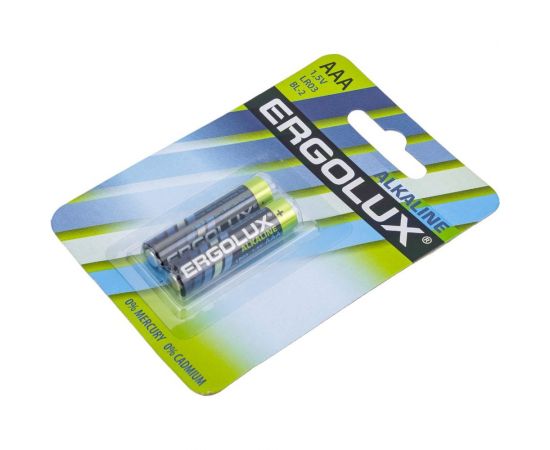 Батарейка Ergolux 1.5В LR03 Alkaline BL-2 LR03 BL-2 11743 – изображение 3