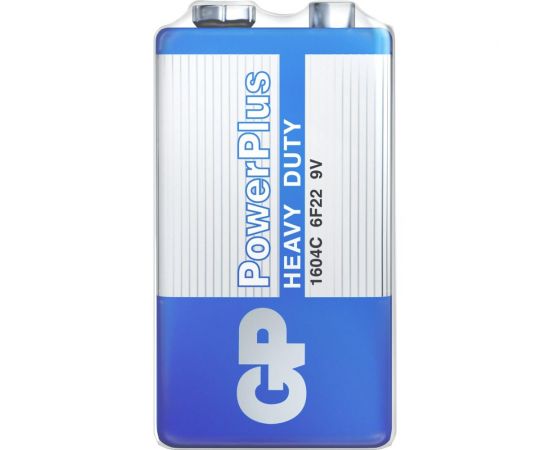 Солевая батарейка GP powerplus 9v крона - 1 шт. в пленке GP 1604CEBRA-2 – изображение 2