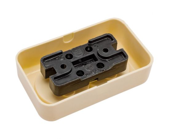 Розетка ООО Ливны-Электро РА 10-009 2-х местная, слоновая кость РА 1931 – изображение 2