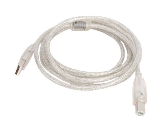 Кабель Cablexpert USB 2.0 Pro AM/BM 2м, экран прозрачный CCF-USB2-AMBM-TR-2M – изображение 3