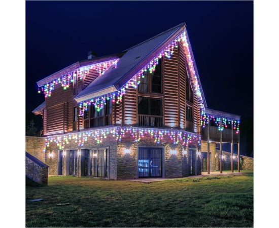 Электрогирлянда VEGAS Бахрома 288 разноцветных LED ламп, 12x0.6 м 55159 – изображение 2