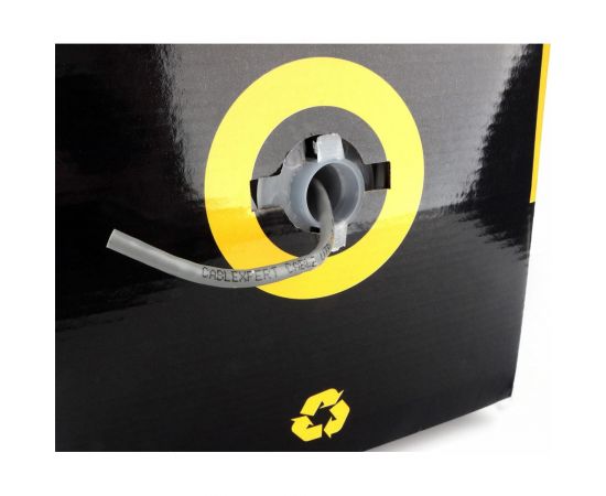 Кабель Cablexpert UTP5e, 4 пары, 0.51 мм, CCA, одножильный, 100 м, серый UPC-5051E-SOL/100 – изображение 2