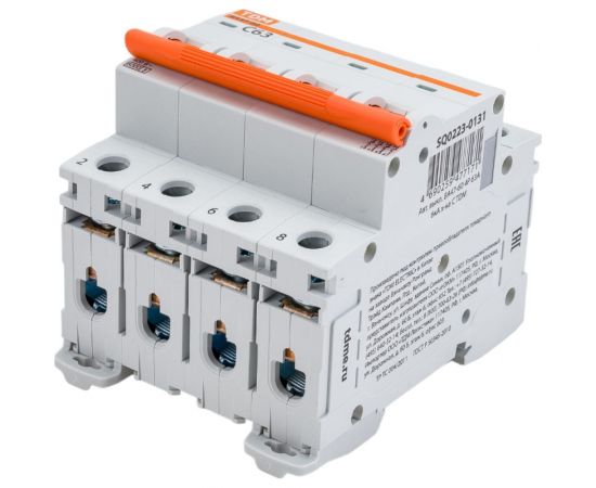 Автоматический выключатель TDM ВА47-60, 4Р, 63А, 6кА, характеристика С SQ0223-0131 – изображение 4