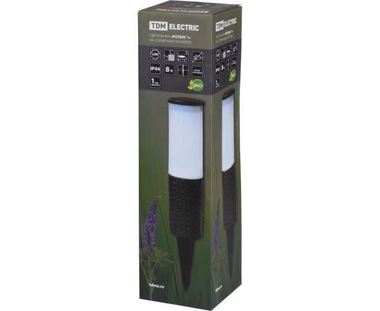 Светильник TDM СС Ротанг 1 на солнечных батареях, пластик, 7x43cм, SQ0330-0114 – изображение 6