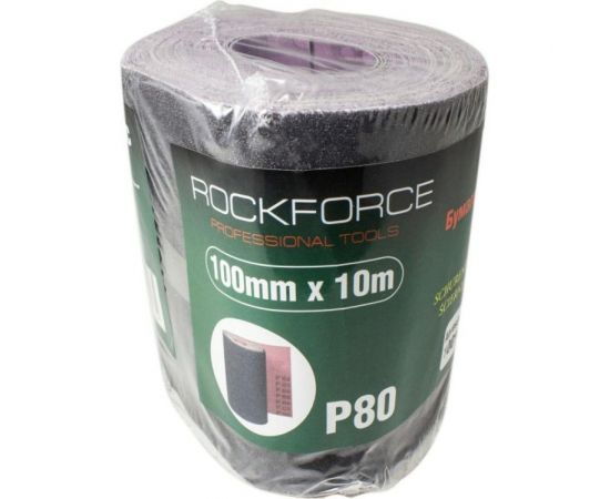 Бумага наждачная на тканевой основе в рулоне 100 мм, 10 м, P80 Rockforce RF-FB480C 