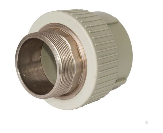 Муфта RTP комбинированная, внутренняя резьба, PN25, D50х1 1/2 мм под ключ, серая 10941 