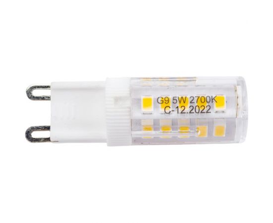 Лампа Jazzway PLED-G9 5w 2700K 320Lm 175-240V пластик d16x50мм 1032102B 
