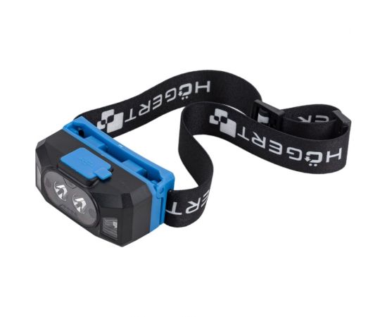 Налобный фонарь HOEGERT TECHNIK с датчиком движения и функцией power bank, usb HT1E423 