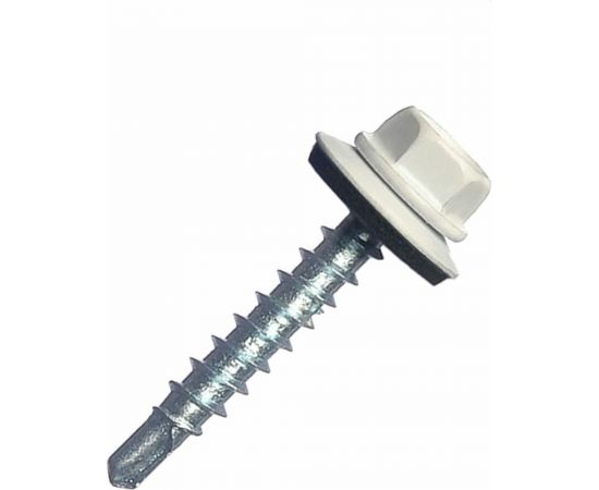 Кровельный саморез крепежная техника белый, 5,5x19, RAL 9003 25 шт. 11066 