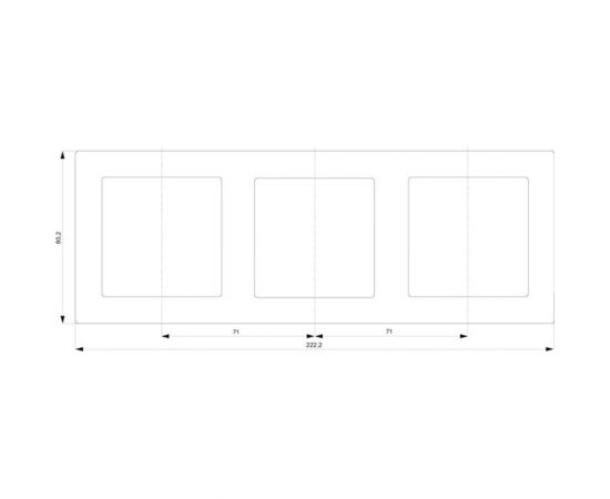Трехместная рамка Siemens DELTA LINE белый 5TG25530 – изображение 2