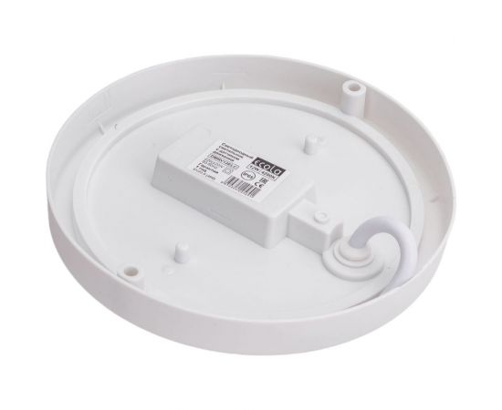 Светильник с датчиком движения Ecola LED ДПП Круг IP65 матовый белый 12W 220V 4200K 155x45 DMRV12ELC – изображение 2