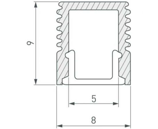 Профиль с экраном Arlight SL-MINI-8-2000 ANOD+OPAL 0 36832 036832 – изображение 2