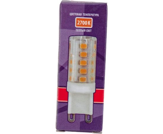 Лампа Jazzway PLED-G9 5w 2700K 320Lm 175-240V пластик d16x50мм 1032102B – изображение 3