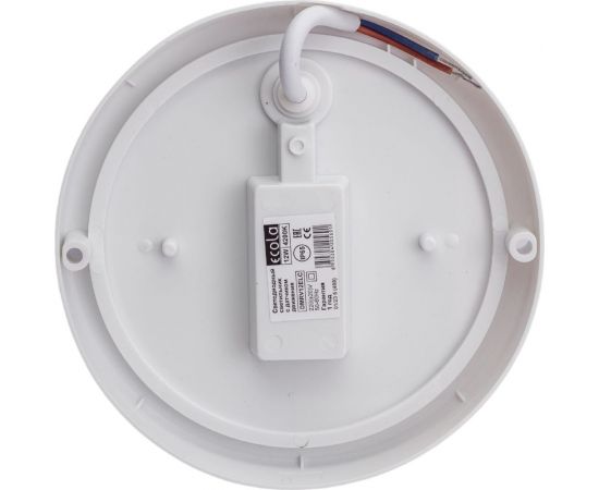 Светильник с датчиком движения Ecola LED ДПП Круг IP65 матовый белый 12W 220V 4200K 155x45 DMRV12ELC – изображение 3