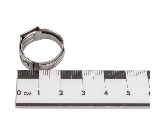 Ушковый хомут OETIKER 15,3-18,5 мм, ширина 7 мм, нерж. сталь, Швейцария, 10 шт. 16700020 – изображение 4