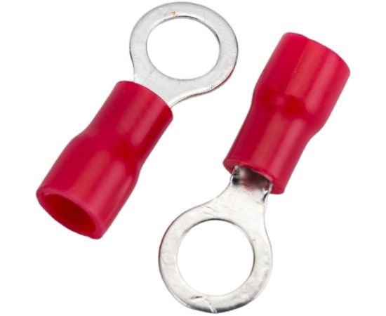 Кольцевой наконечник REXANT, изолированный, диам. 5.3 мм, 0.5-1.5 кв.мм, красный 08-0014 – изображение 5