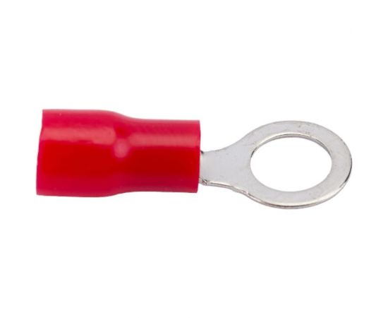 Кольцевой наконечник REXANT, изолированный, диам. 5.3 мм, 0.5-1.5 кв.мм, красный 08-0014 – изображение 3
