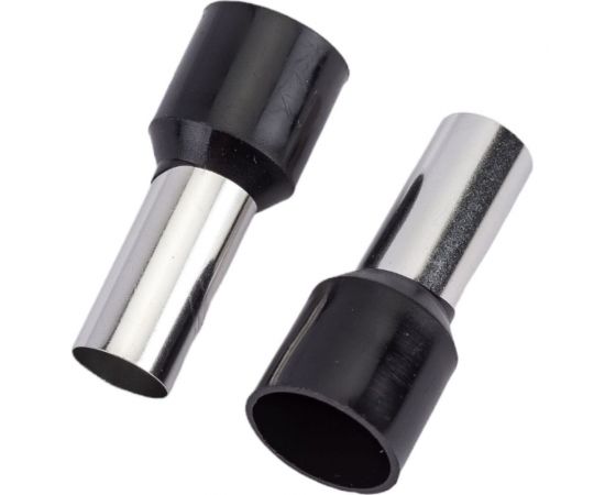 Штыревой втулочный изолированный наконечник REXANT F-16 мм, 25 кв.мм, черный, 100 шт 08-0833 