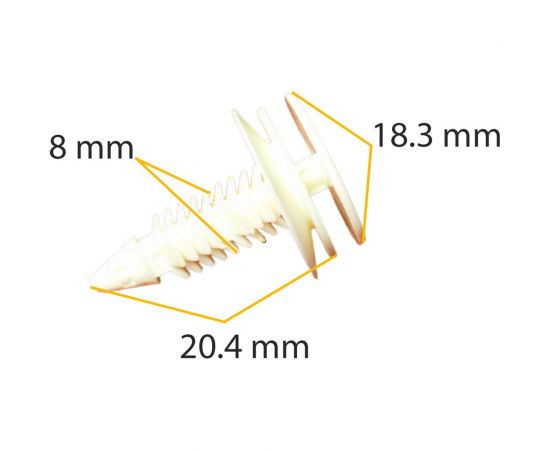 Автокрепеж для Chevrolet/Chrysler/Daewoo/Ford/GM/Opel 10 шт 10285935 КрепАвто 0077 – изображение 2