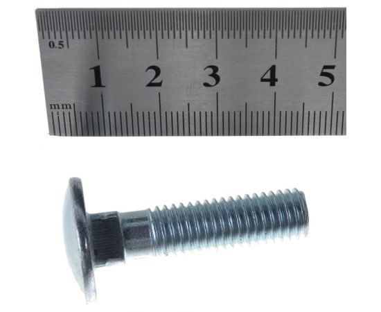 Мебельные болты МТК DIN 603 оцинк. 1 кг (примерно 30 шт) 10,0 x 40 114866 – изображение 3