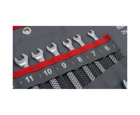 Набор комбинированных ключей FORCEKRAFT 25 пр, на полотне 29936 FK-5261P36 – изображение 2