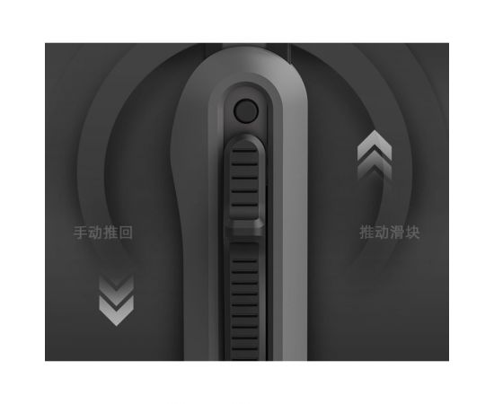 Технический нож DELI home series gray ht4009c сегментированное черное лезвие 9 мм, эксклюзивный дизайн, soft touch 112887 – изображение 2