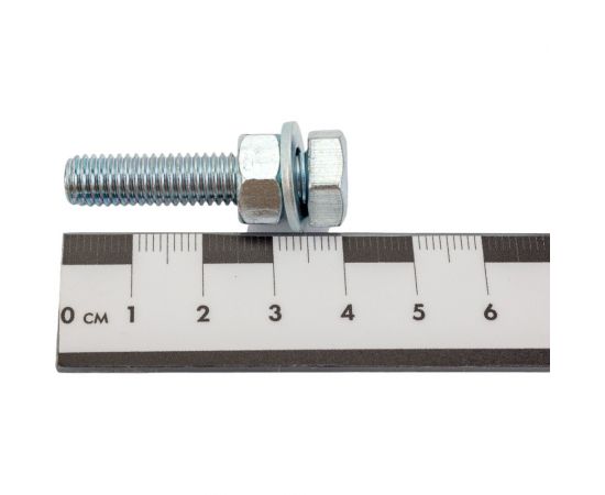 Болт с шестигранной головкой vipкрепеж набор, полная резьба, din 933, 8x35 17860 VIPS – изображение 3