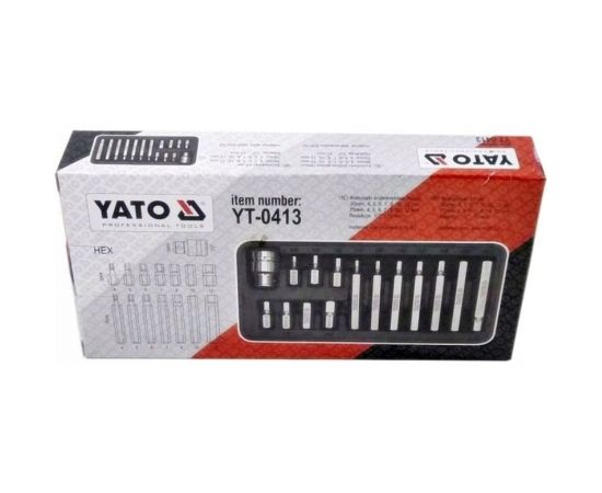 Набор бит HEX (15 шт; 1/2) YATO YT-0413 – изображение 3