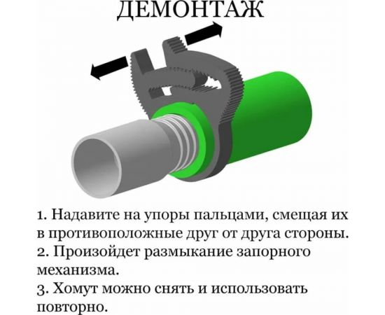 Хомут для садовых поливочных шлангов СТРАЙК Clip-Track 14-12 мм, 4 шт. А003.010.0414 – изображение 7