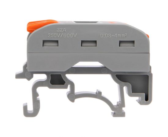 Проходная клемма REXANT СМК 222-423D 3-полюсная, с креплением на DIN-рейку 0,08-4 мм2 5шт 07-5238-05 – изображение 3