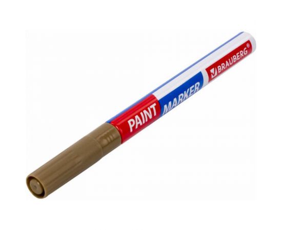 Лаковый маркер-краска BRAUBERG EXTRA paint marker 2 мм, золотой, улучшенная нитро-основа, 151972 – изображение 4