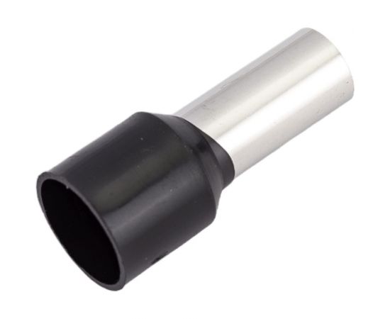 Штыревой втулочный изолированный наконечник REXANT F-16 мм, 25 кв.мм, черный, 100 шт 08-0833 – изображение 6