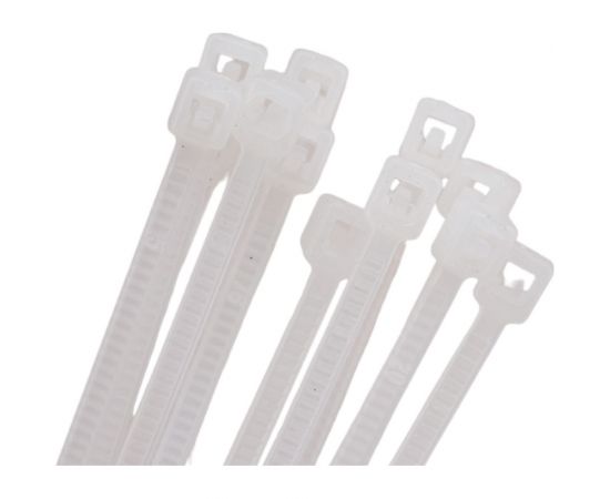 Нейлоновая стяжка SUPRLAN 2x100 мм, белая, 100 шт. 06-1001 