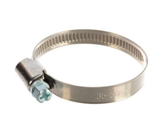 Хомуты Зубр ЭКСПЕРТ нерж. сталь накатная лента 9мм 35-50мм 5шт 3787-35-50 