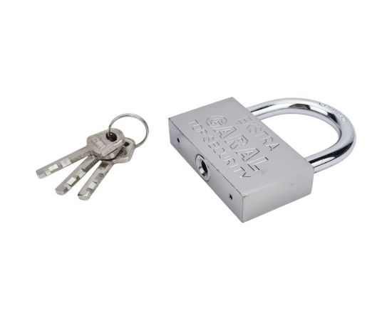 Навесной замок СКОБЯНОЙ стальной, 80 мм 002871 