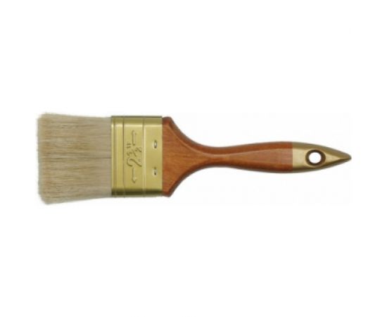 Флейцевая кисть с деревянной ручкой VOREL 75 мм ПРОФИ 9535 