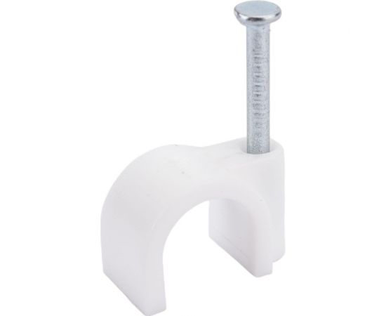 Пластиковая круглая скоба Экопласт 11,4x10 размер гвоздя 2,3x23 мм, 50 шт. 47010-50 – изображение 2