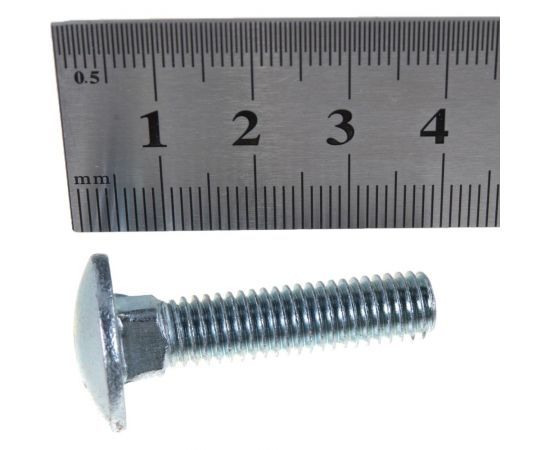 Мебельные болты МТК DIN 603 оцинк. 1 кг (примерно 53 шт) 8,0 x 35 114861 – изображение 4