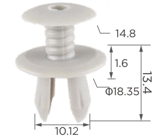 Автокрепеж для VAG 10 шт 7018672991YZ, 701867299 КрепАвто 0129 – изображение 4