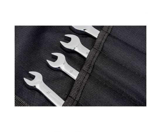 Набор комбинированных трещоточных ключей HORTZ 9шт. 8-22 хром HOR 104965 – изображение 8