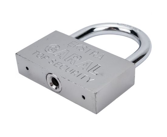 Навесной замок СКОБЯНОЙ стальной, 80 мм 002871 – изображение 2