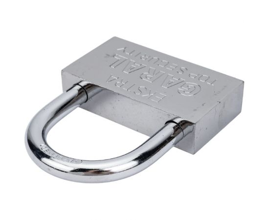 Навесной замок СКОБЯНОЙ стальной, 80 мм 002871 – изображение 3