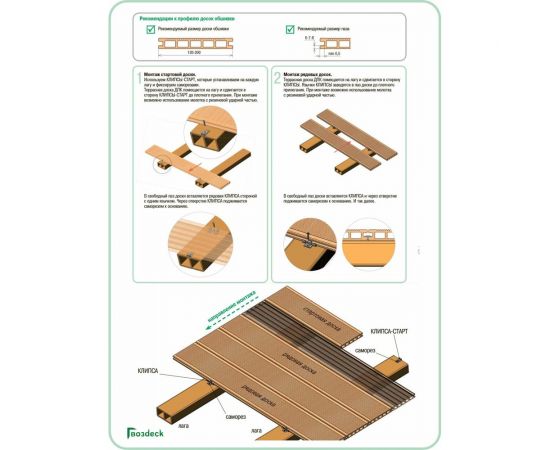 Клипса для ДПК Гвозdeck Start №6, цинк, цвет серебро, упак. 10 шт. 10240000ZN00WG10 – изображение 6