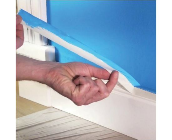 Малярная клейкая лента BRAUBERG 25 мм х 50 м крепированная, профессиональная, реальная длина 228086 – изображение 4