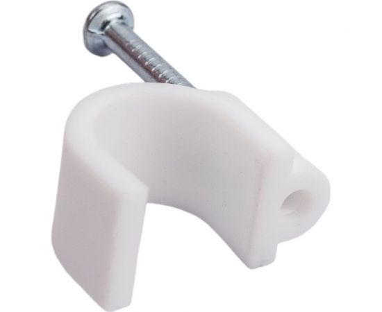 Пластиковая круглая скоба Экопласт 11,4x10 размер гвоздя 2,3x23 мм, 50 шт. 47010-50 – изображение 4