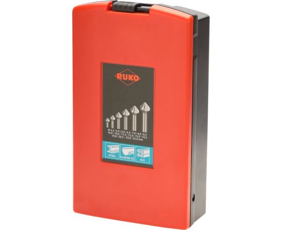 Набор зенковок (17 шт; 4.3-25 мм; HSS-G; 90 градусов) Ruko 102155RO – изображение 4