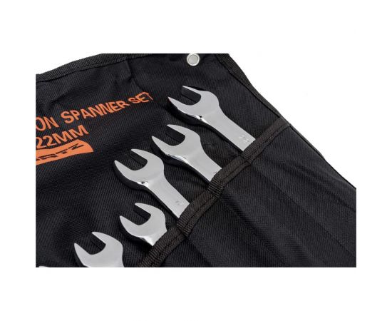 Набор комбинированных трещоточных ключей HORTZ 9шт. 8-22 хром HOR 104965 – изображение 4